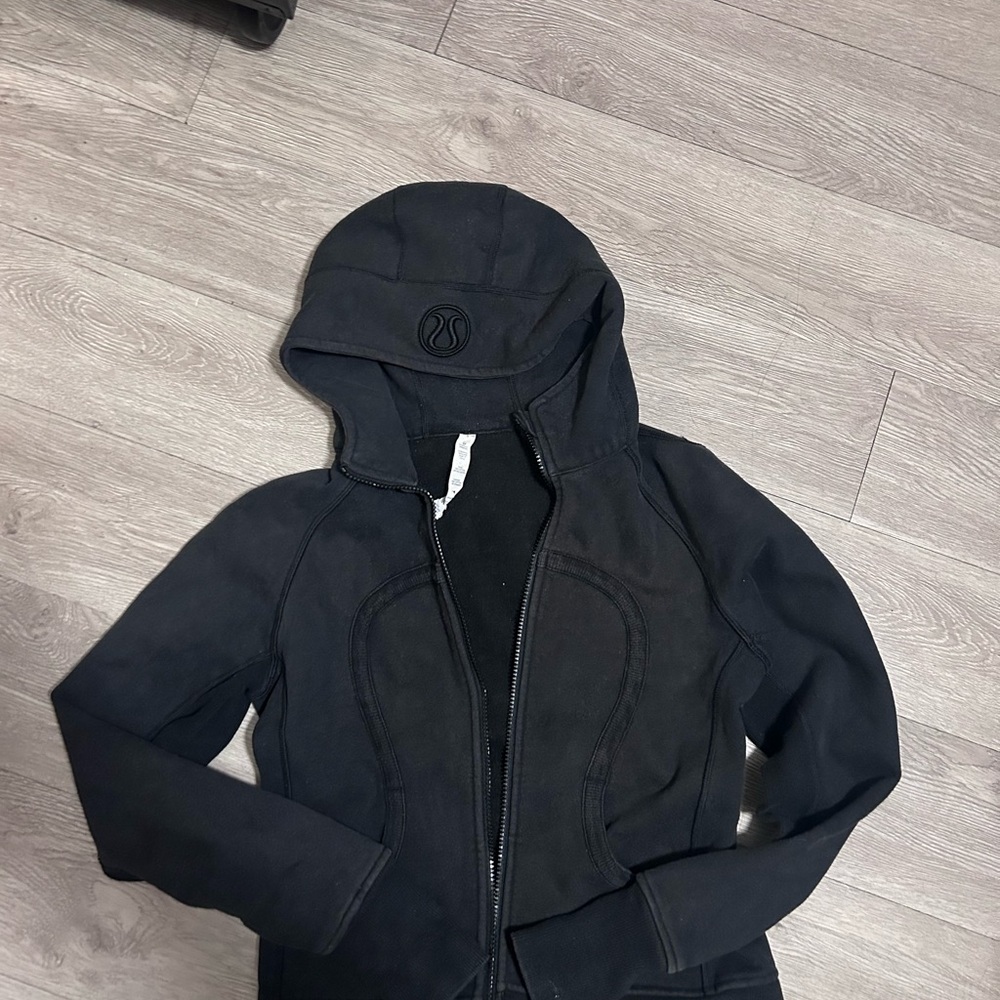 lululemon athletica Black Zip-Up Hoodie Sweater